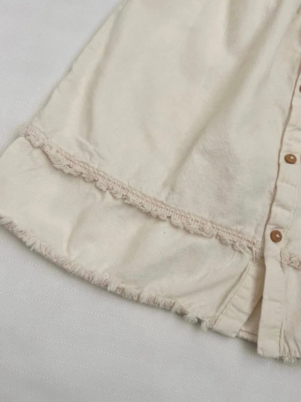 Zara Cream Spaghetti-Strap Dress with Pink Accent